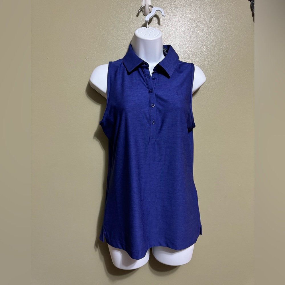 Under Armour Sleeveless Golf Polo,‎ Size S